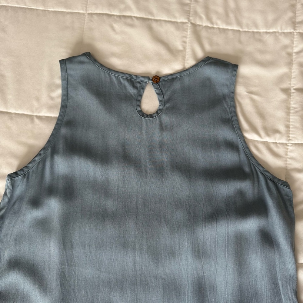 L.L. Bean Silk Maxi Dress Unknown Size - Picture 3 of 9